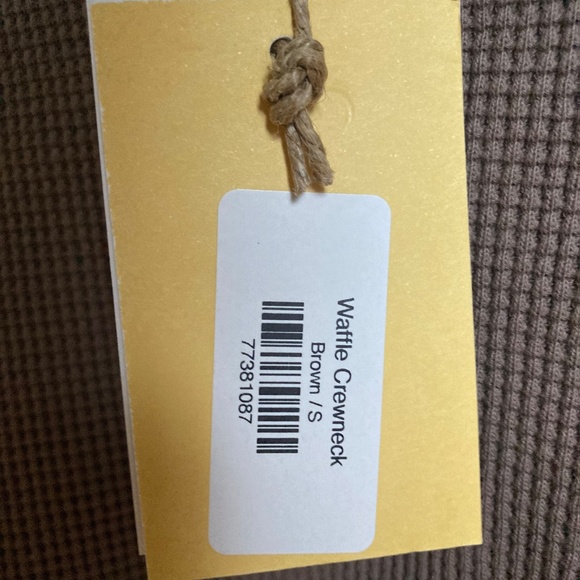 Waffle crewneck new with tags - Picture 7 of 8